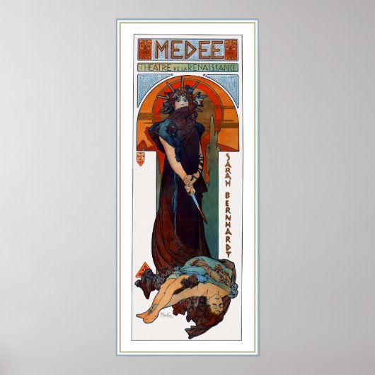 Medee (Medea) - Mucha - Art Nouveau Theater en Poster (Voorkant)