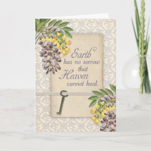 medeleven Antiek Wisteria Floral Wenskaart Kaart