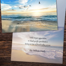 Medeleven Dank Je Vliegende Vogels Oceaan Scene Ka Kaart