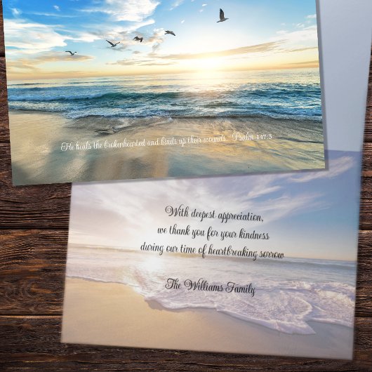 Medeleven Dank Je Vliegende Vogels Oceaan Scene Ka Kaart