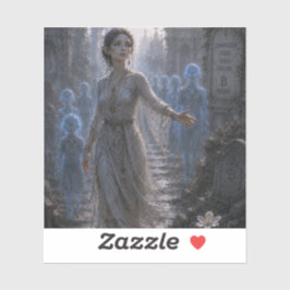 Medeleven / Gids van Zielen / Kerkhof Ruïnes Sticker