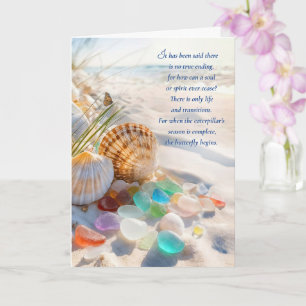 Medeleven Hartelijke Rouwbeklag met Strand Schelp Kaart