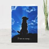 Medeleven met hond in de wolken kaart (Voorkant)