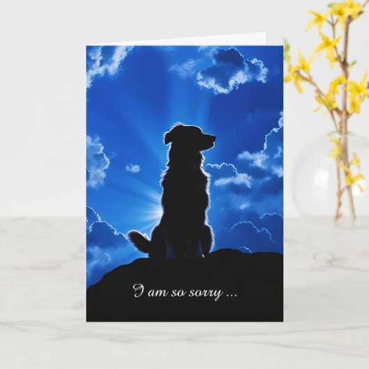 Medeleven met hond in de wolken kaart (Gele Bloem)