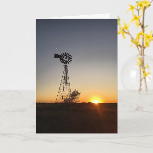 medeleven met windmolen kaart (Gele Bloem)