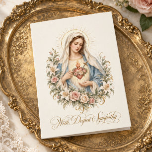 Medeleven Onbevlekte Hart van Maria Bloemrijke Kat Kaart