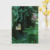 Medeleven vlinders in een tuin kaart (Gele Bloem)