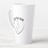 Medelevende Dierenarts Dierenverzorging Design Latte Mok (Linkerhoek)