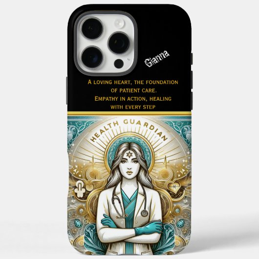 Medelevende empowerment van Health Guardian Case-Mate iPhone Case (Achterkant)