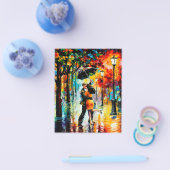 Medelevende Middernachtkus | Decoratieve Kunst  Flyer (Enkel)