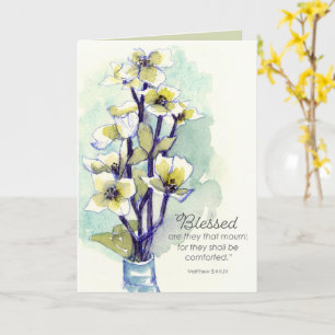 Medelevenheid Mattheüs 5 Bijbelvers Bloemen van de Kaart
