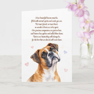 Medelevenis Hondenverlies Boxer Type Spiritueel Kaart