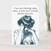  medelijden feestje Kaart (Voorkant)