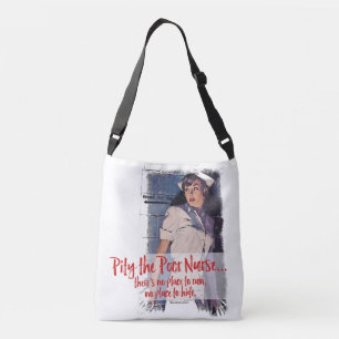 medelijden met de arme verpleegster crossbody tas