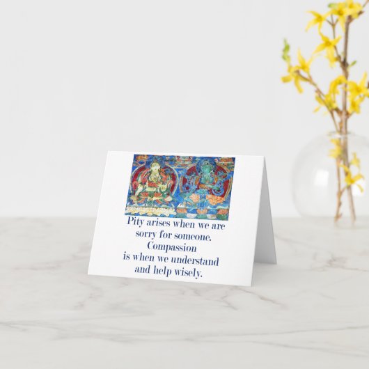 medelijden ontstaat als het ons spijt dat er ieman kaart (Gele Bloem)