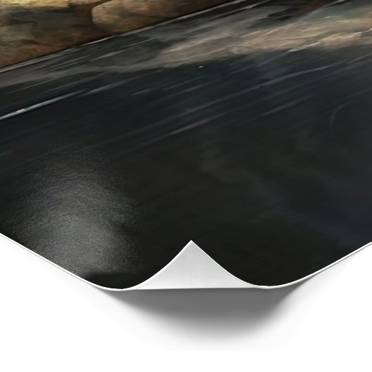 medelijdend glanzend Poster (Hoek)