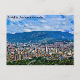 Medellín, Antioquia, Colombia City Briefkaart