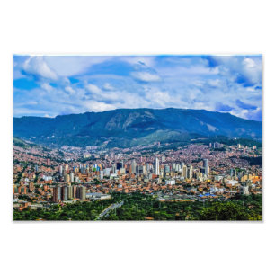 Medellín, Antioquia, Colombia City Foto Afdruk