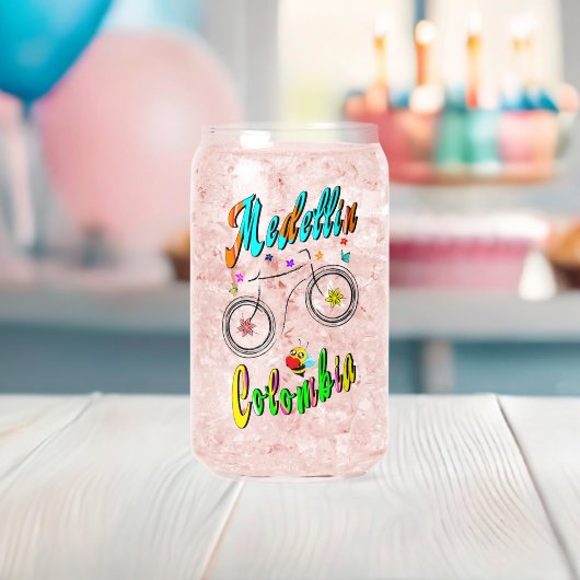 Medellin Blossom Colombia Blikvorm Glas (Insitu (Baby Shower))