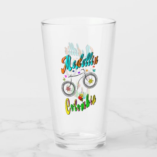 Medellin Blossom Colombia Glas (Achterkant)