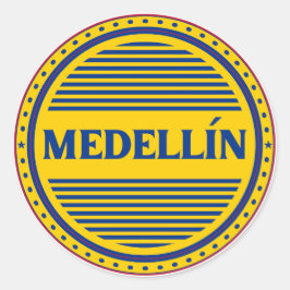 Medellin City Pride Embleem – Colombiaanse identit Ronde Sticker
