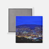 Medellin, Colombia bij nacht Magneet (Voorkant / Achterkant)