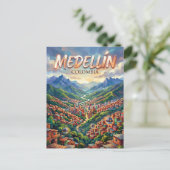 Medellín Colombia Briefkaart (Staand voorkant)