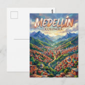 Medellín Colombia Briefkaart (Voorkant / Achterkant)