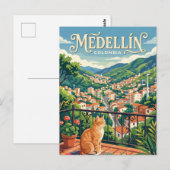 Medellín Colombia Briefkaart (Voorkant / Achterkant)