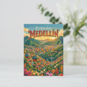 Medellín Colombia Briefkaart (Staand voorkant)