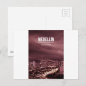 Medellin Colombia Briefkaart (Voorkant / Achterkant)