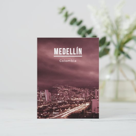 Medellin Colombia Briefkaart (Staand voorkant)