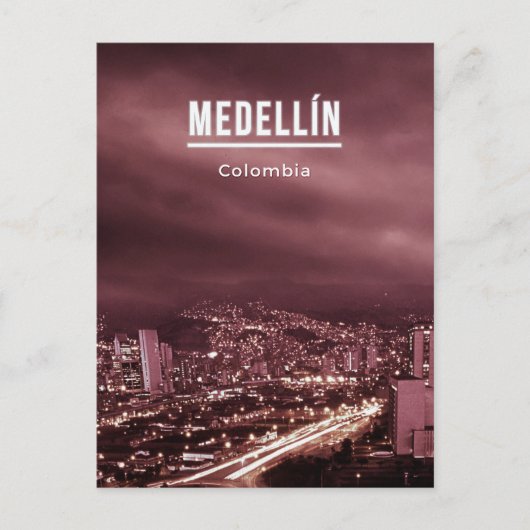 Medellin Colombia Briefkaart (Voorkant)
