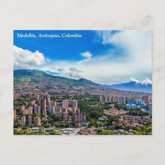 Medellín, Colombia Cerro El Volador Briefkaart (Voorkant)