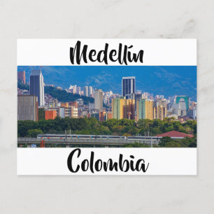 Medellín, Colombia, Cityscape Briefkaart