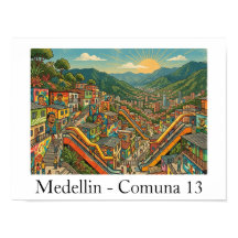 Medellin Colombia Comuna 13 Reis Kunst