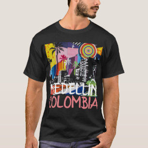 MEDELLÍN COLOMBIA Cool Graffiti Mural Shirt, manne T-shirt