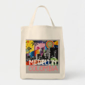 MEDELLÍN COLOMBIA Cool Graffiti Mural Tote Bag (Voorkant)