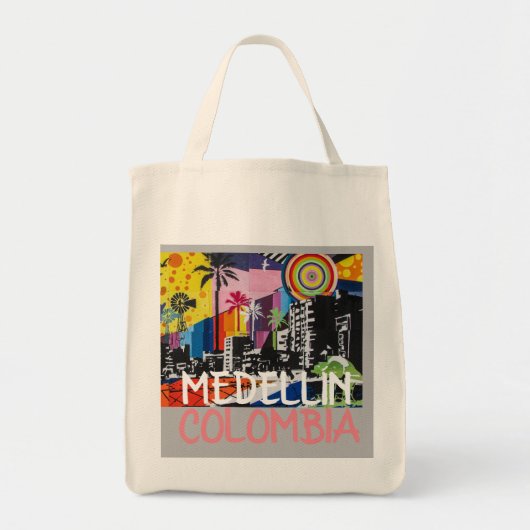 MEDELLÍN COLOMBIA Cool Graffiti Mural Tote Bag (Voorkant)