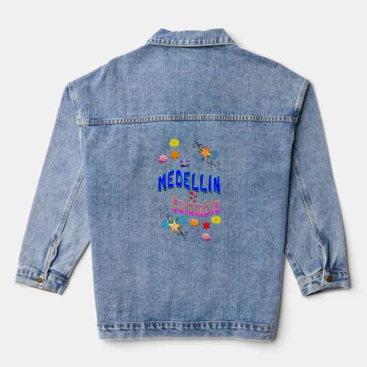 Medellin Colombia Denim Jacket (Achterkant)
