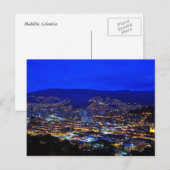 Medellin, Colombia en la noche Briefkaart (Voorkant / Achterkant)