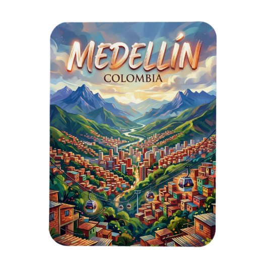 Medellín Colombia Magneet (Verticaal)