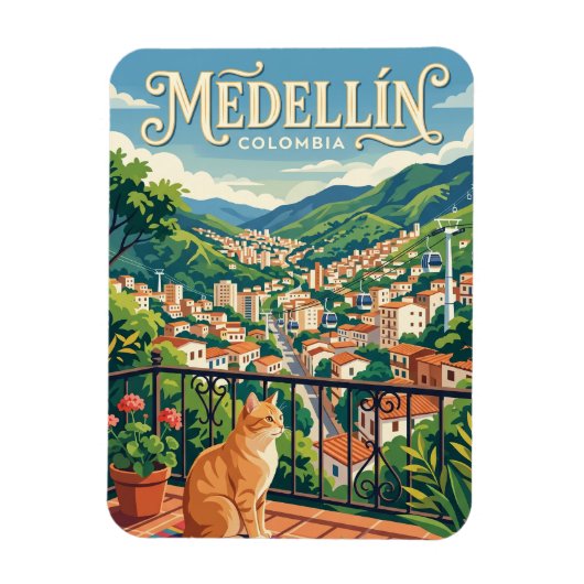 Medellín Colombia Magneet (Verticaal)
