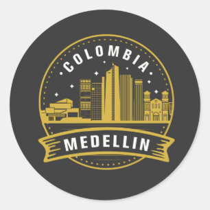 Medellin Colombia Ronde Sticker