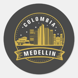 Medellin Colombia Ronde Sticker