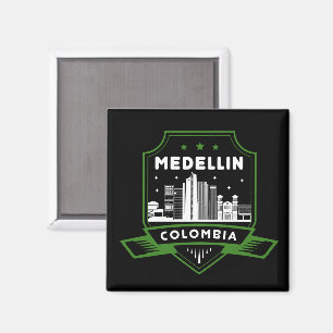 Medellin Colombia Skyline Acrylic Wall Art Magneet