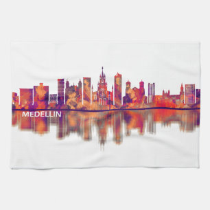 Medellin Colombia Skyline Theedoek