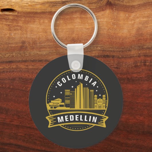 Medellin Colombia Sleutelhanger (Voorkant)