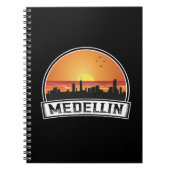 Medellin Colombia Sunset Skyline City Logo Notitieboek (Voorkant)