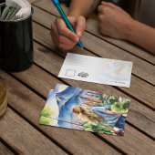 Medellin Colombia Waterverf Briefkaart